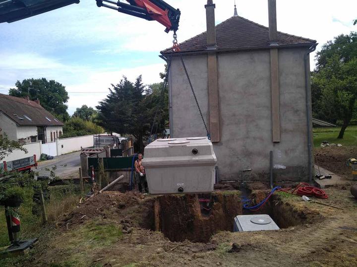 Travaux d'assainissement Les Ancizes-Comps